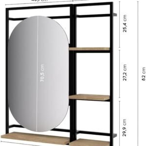 Industrial Style Mirror Cabinet