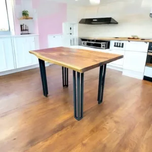 Set Of 4 Steel Counter Height, Work Bench or Island Legs 34”H